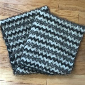 Super soft grey and white Infinity scarf